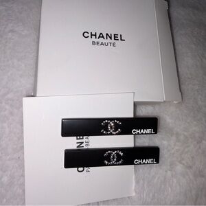 Black Rhinestones Hair Clips set